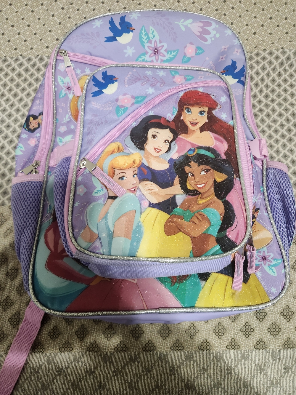 Disney Princess Lavender Kids Backpack